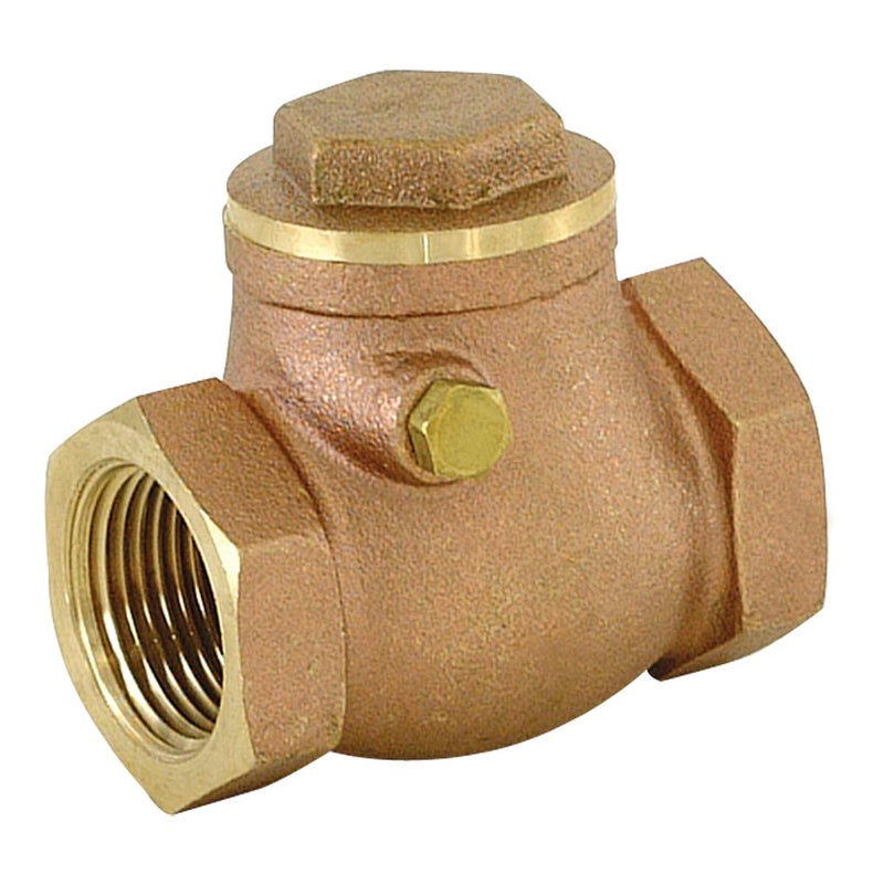 Eastman Brass Swing Check Valve, 3/4 Inch IPS, Brass Plumbing Fitting, 20423LF